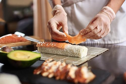 Miniatura 5 de Care Plus - Guantes desechables de vinilo, tamaño extragrande, resistentes, no estériles, sin polvo, goma sin látex, 100 unidades, seguros para