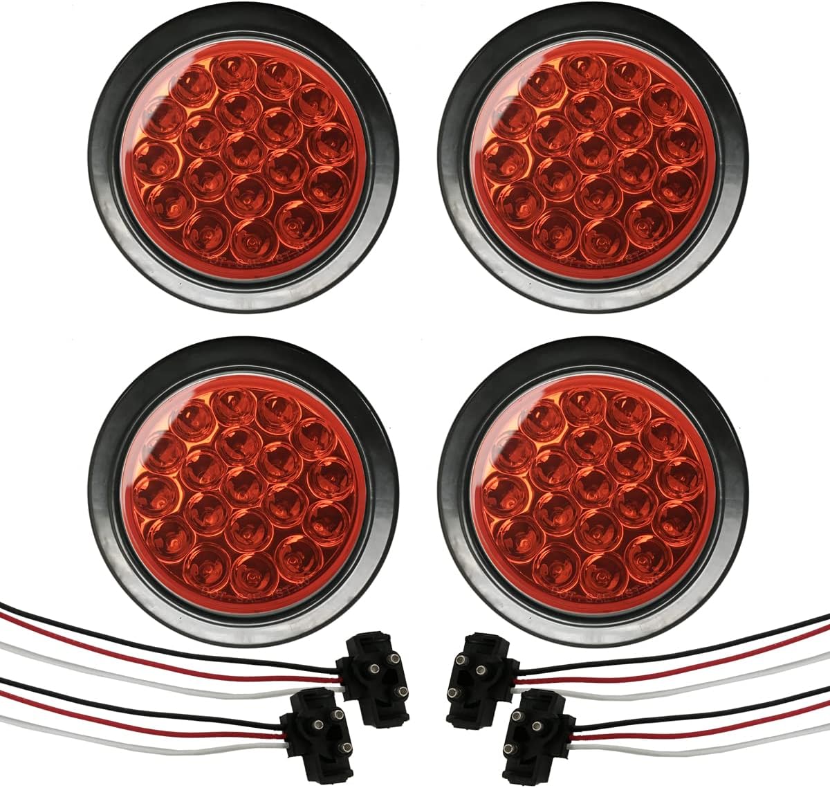 Red Led Rear Bus Light Amazon.com: NIUPARTS 4pcs 4
