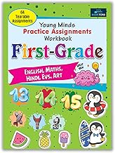 First Grade Young Minds Practice Assignments Workbook for kids and Childrens - Build Early Reading, Writing Skills, Mazes, Puzzle and Coloring Activity with Engaging Pictures - Ages 5+ Years: 1