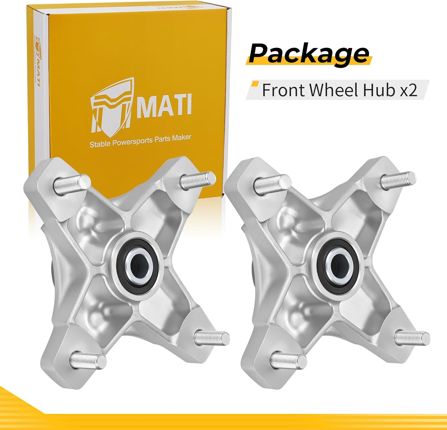 M MATI Front Left and Right Wheel Hub for Honda TRX250X TRX400X 2009-2020 Sportrax TRX250EX TRX400EX 2001-2008 44615-HN6-A20 44615-HN6-000