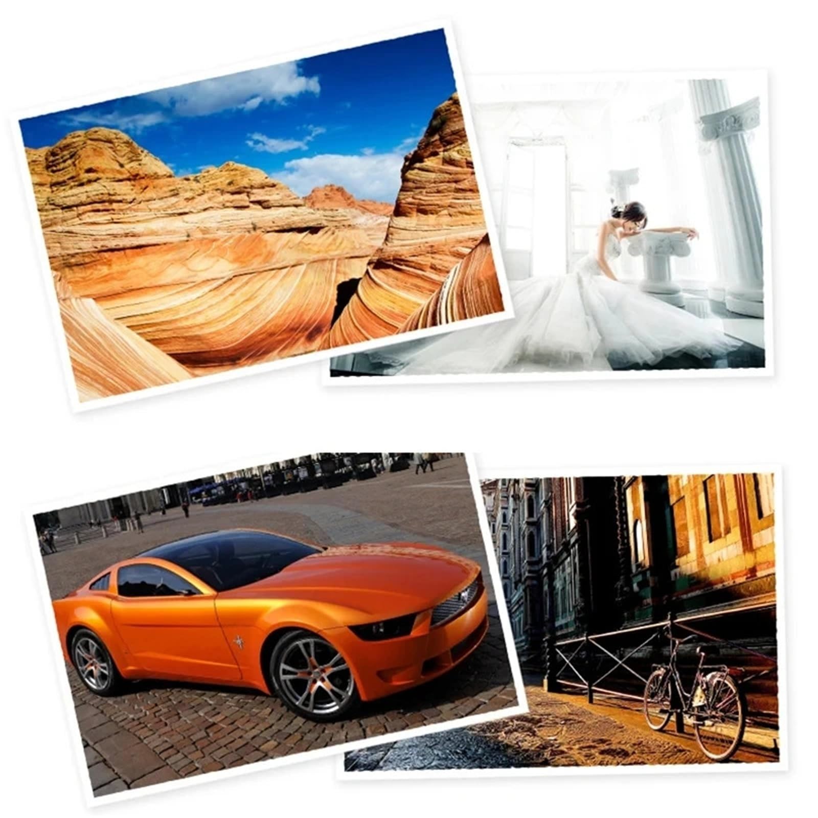 Kopierpapier Druckerpapier A4 A4, 100 Blatt, glänzendes Fotopapier, 8,27 * 11,69 Zoll, 160 g/m², 120 g, Hochglanz, schnell trocknend(A4 160g 100sheets)