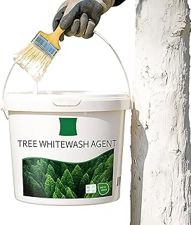 Long-Lasting Tree Whitewash Agent, Tree Whitewash Agent, White Whitewash Paint for Wood Winter Freeze Protection, 525ML (1pc)