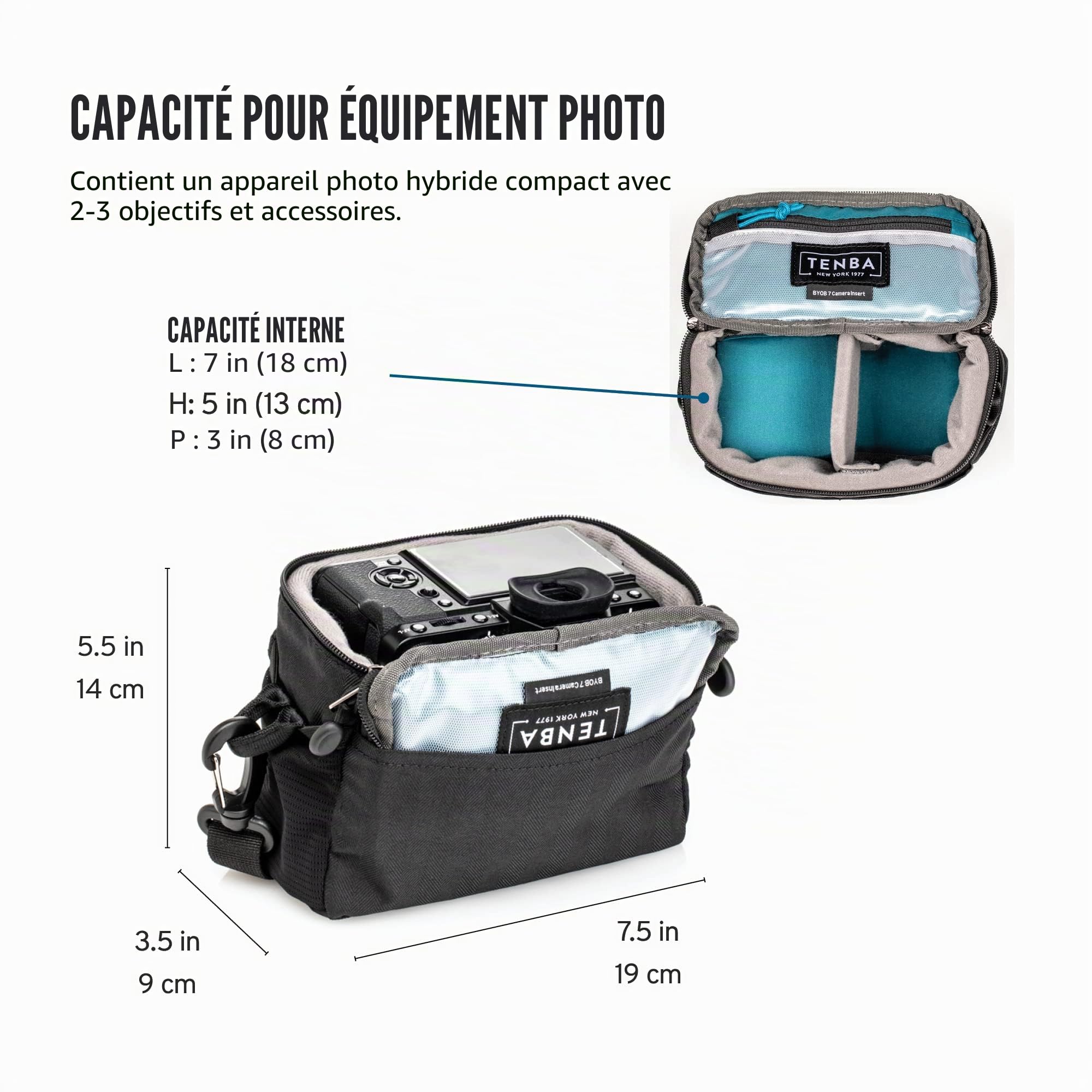 Tenba BYOB 7 Camera Insert Noir, Noir (636-626)