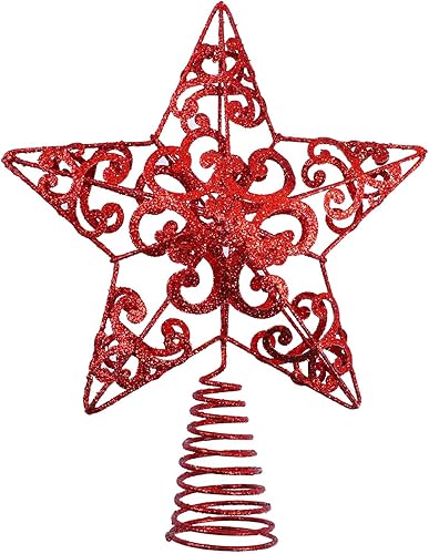 Miniatura 8 de Aneco - Decoración para árbol de Navidad (metal, 10 pulgadas)