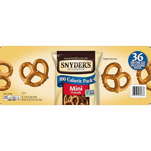 Miniatura 8 de Snyders Mini pretzels 100calorías 092oz 36unidades