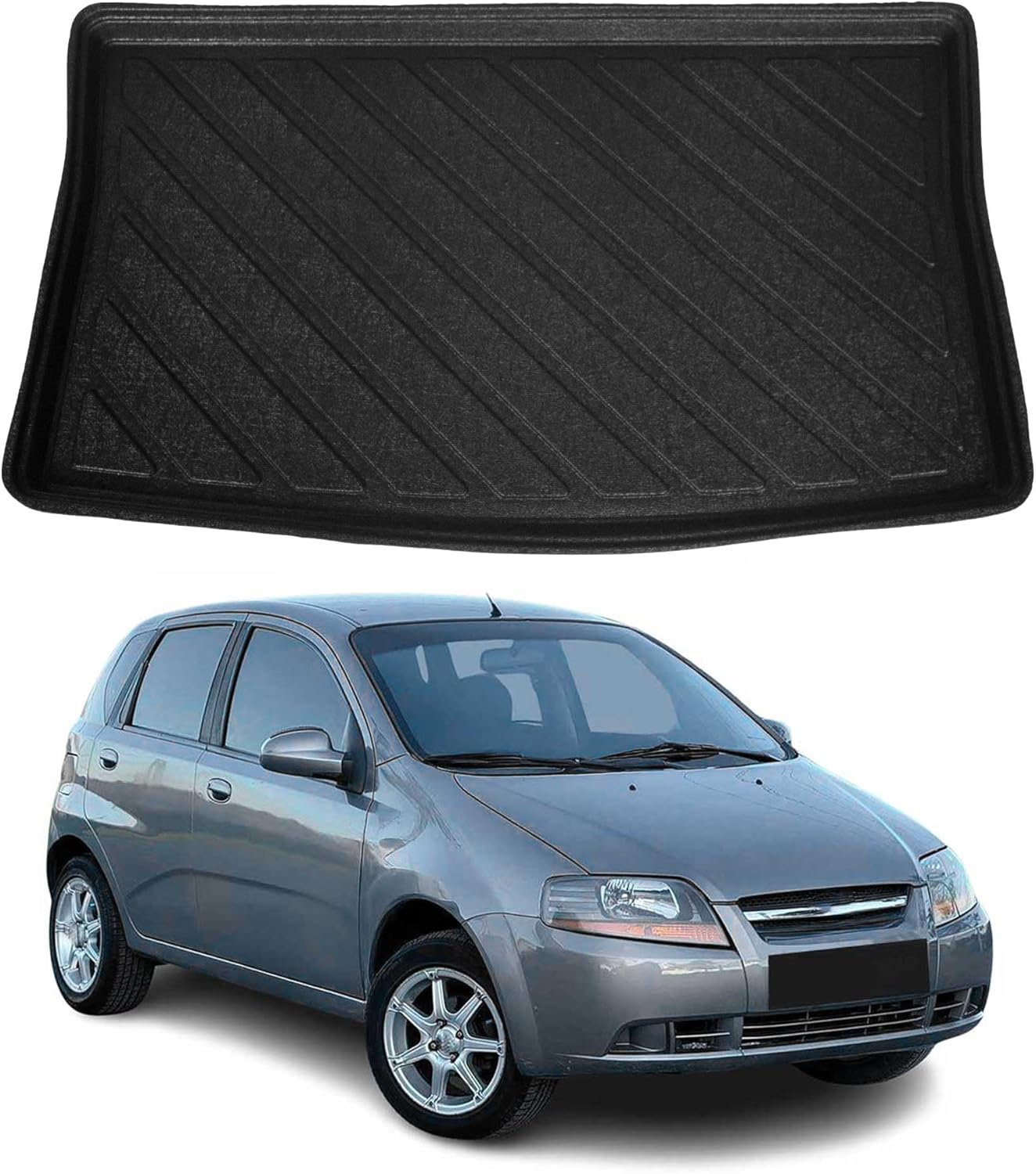OMAC Cargo Mats Liner for Chevrolet Aveo Hatchback 2004-2010 All-Weather TPE
