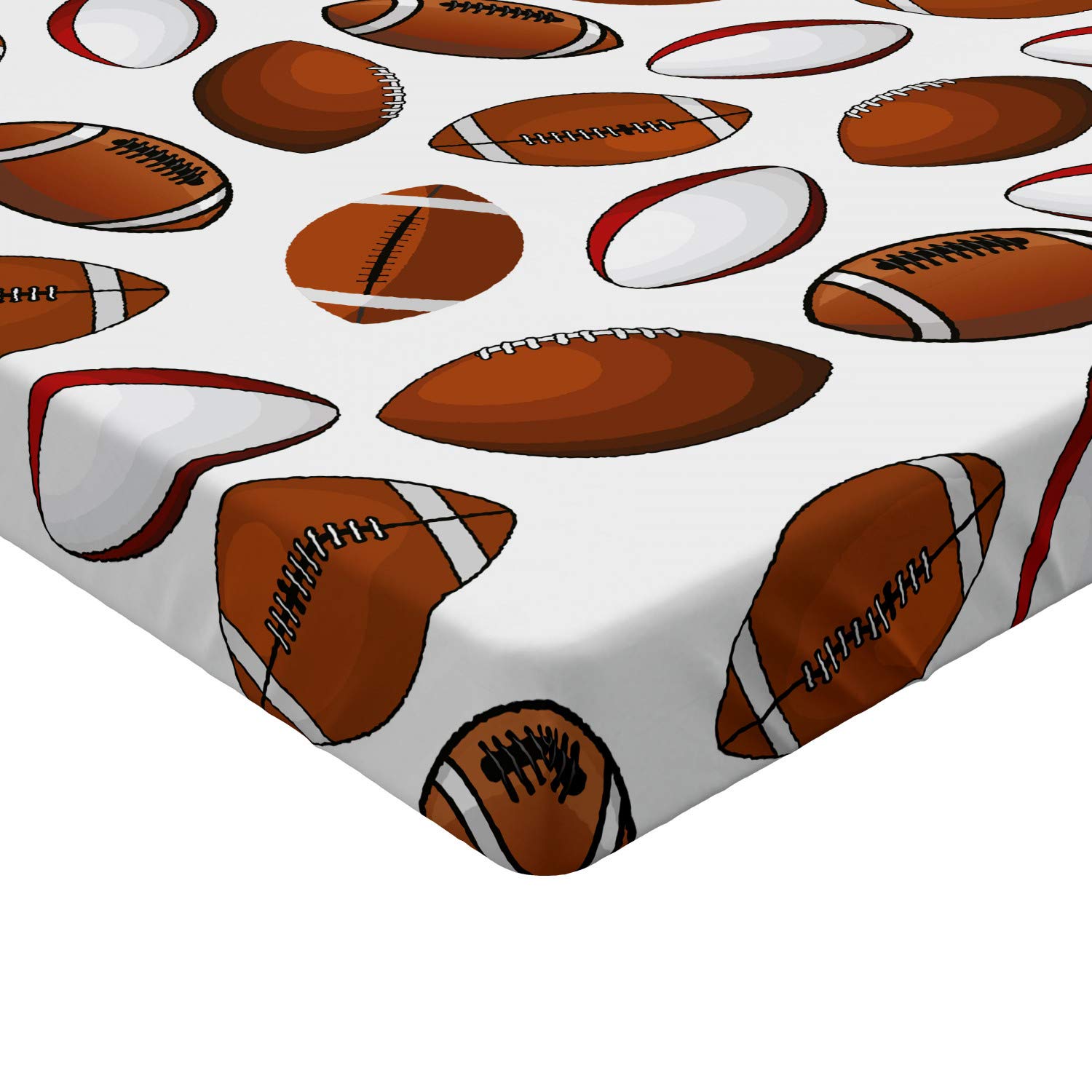 ABAKUHAUS Calcio Lenzuolo con Angoli, Scarpe Palle su Erba, Comodo e Morbido Tessuto Decorativo da Letto Tasca Elastica a Tutto Tondo, 90 x 200 cm, Nero E Giallo