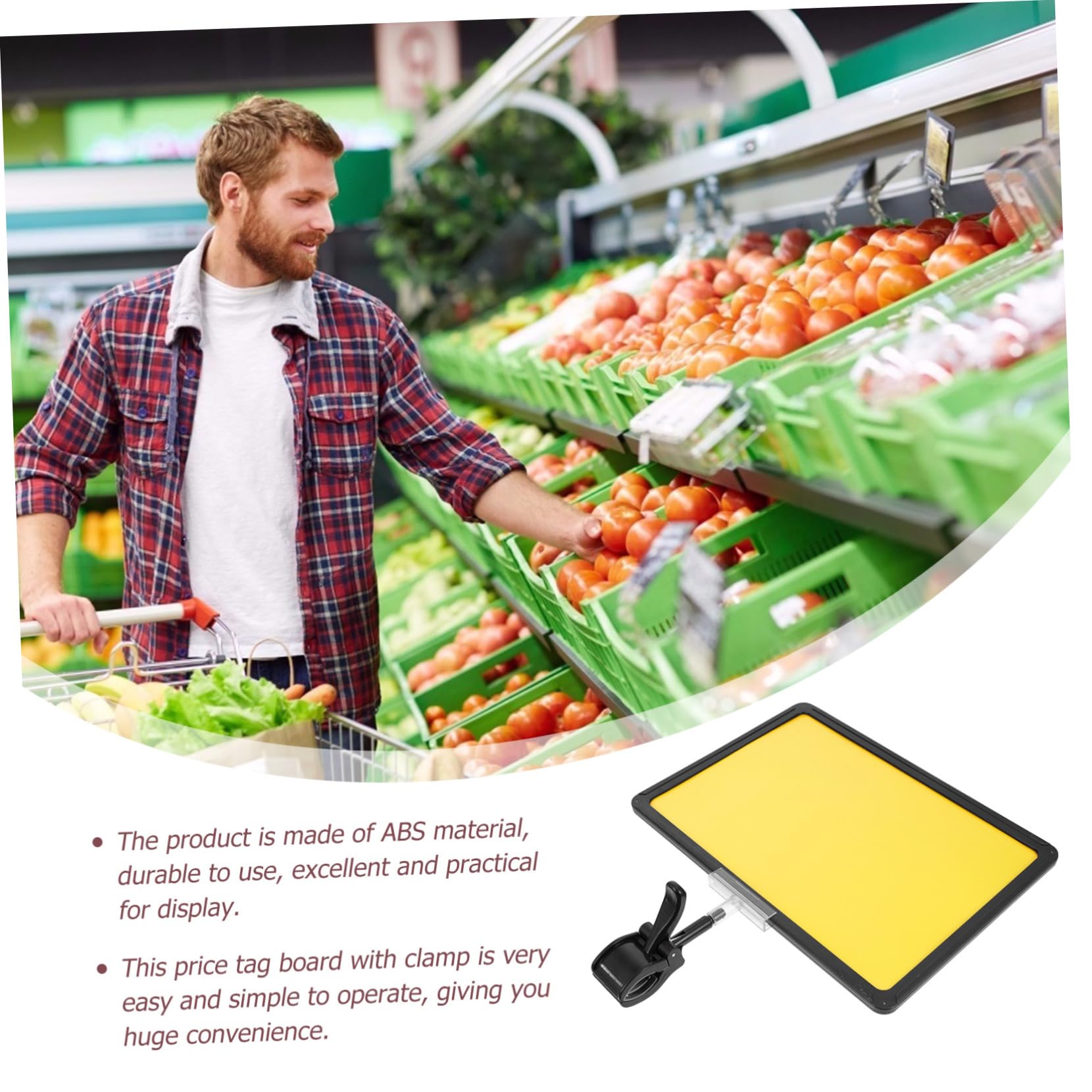 VILLCASE 2 Set Di Etichette Formato A4 Con Clip Per Etichette Per Negozi Facili Da Usare Etichette Per Supermercati Versatili Per Ambienti