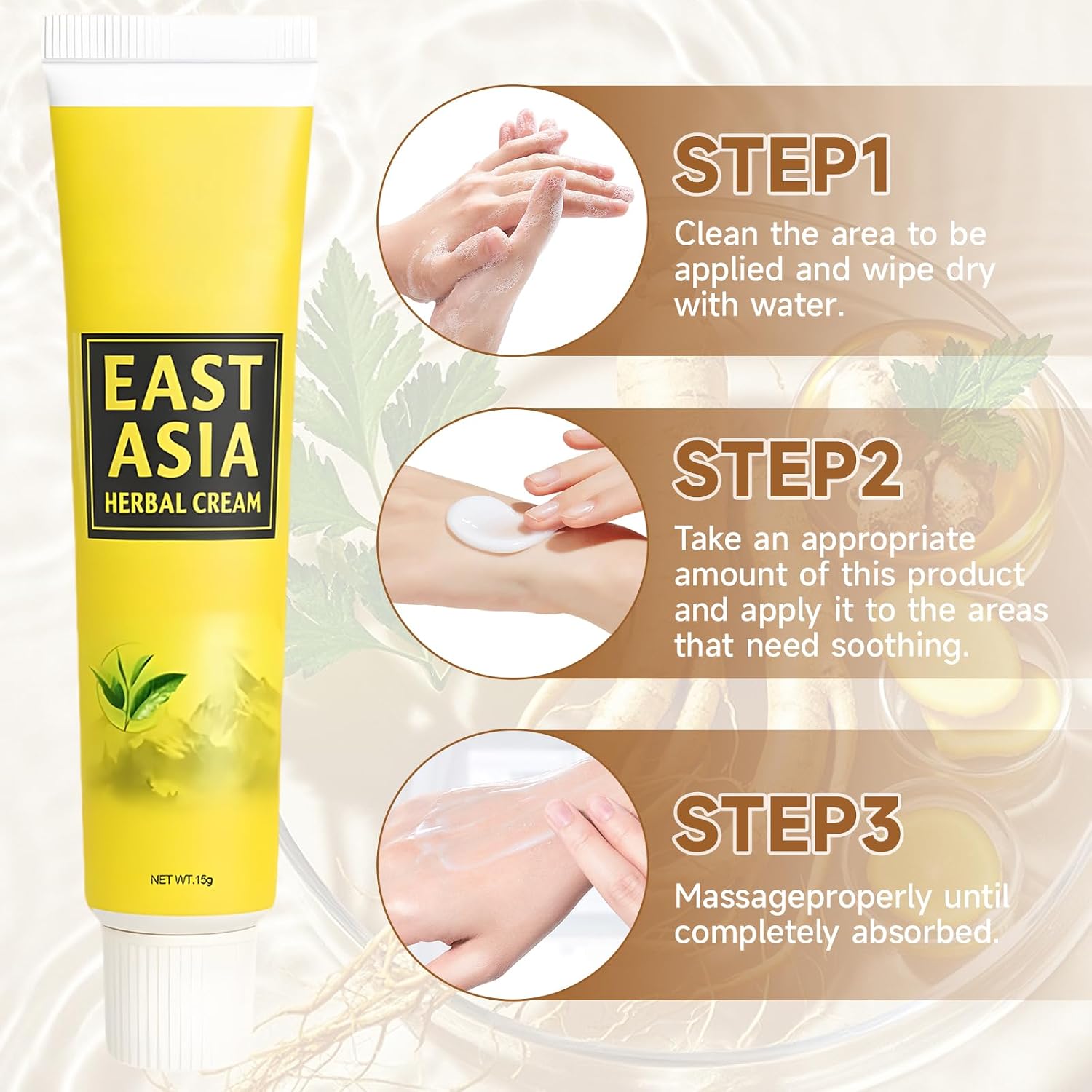 2-Pack Smiles & Joys Herbal Body Cream – Natural East Asian Botanical Moisturizer for All Skin Types, Long-Lasting Hydration - 7