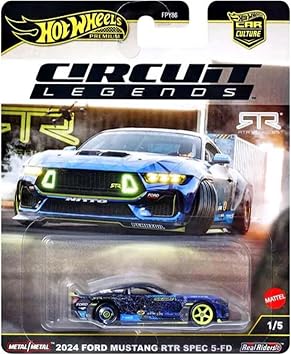 Hot Wheels Circuit Legends Döküm Yarış Seti - Porsche, Ferrari, Ford ve Subaru Simgeleri, 1:64 Ölçek, Yaş 3+ (5'li Paket) FPY86-961K