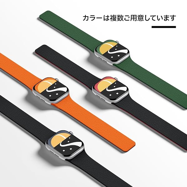 コンパチブル アップルウォッチ バンド マグネット Apple Watch バンド シリコン スポーツ 磁石 防水 メンズ レディース 交換ベルト iwatch Ultra/Ultra 2/Ultra 3/SE/SE2/SE3/S11/S10/S9/S8/S7/S6/S5/S4/S3/S2/S1 38mm 40mm 41mm 42mm 44mm 45mm 46mm 49mmに適用 - 5