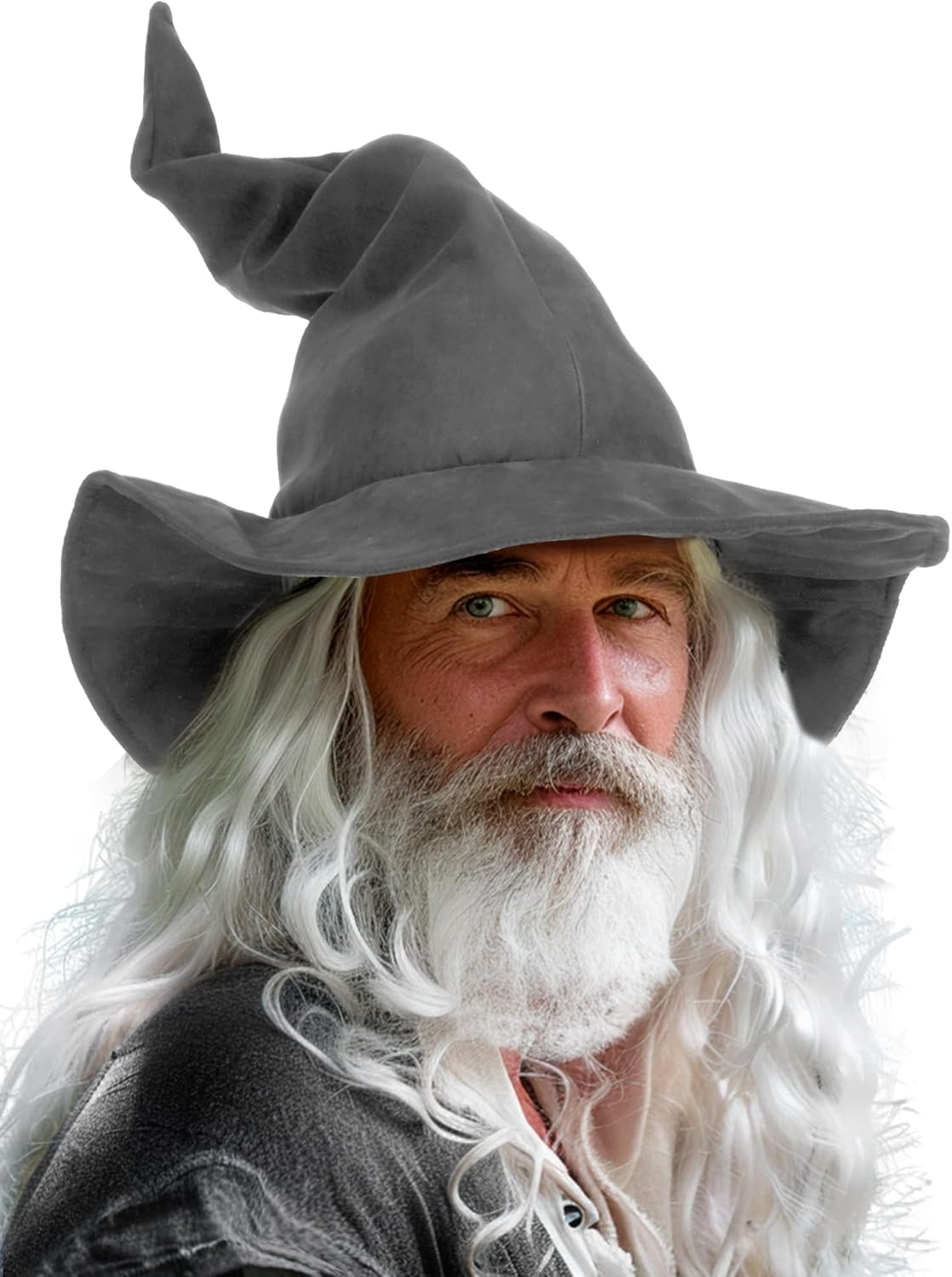 Ibeauti Wizard Hat for Adult Halloween Costume Witch Hat Cosplay Accessory