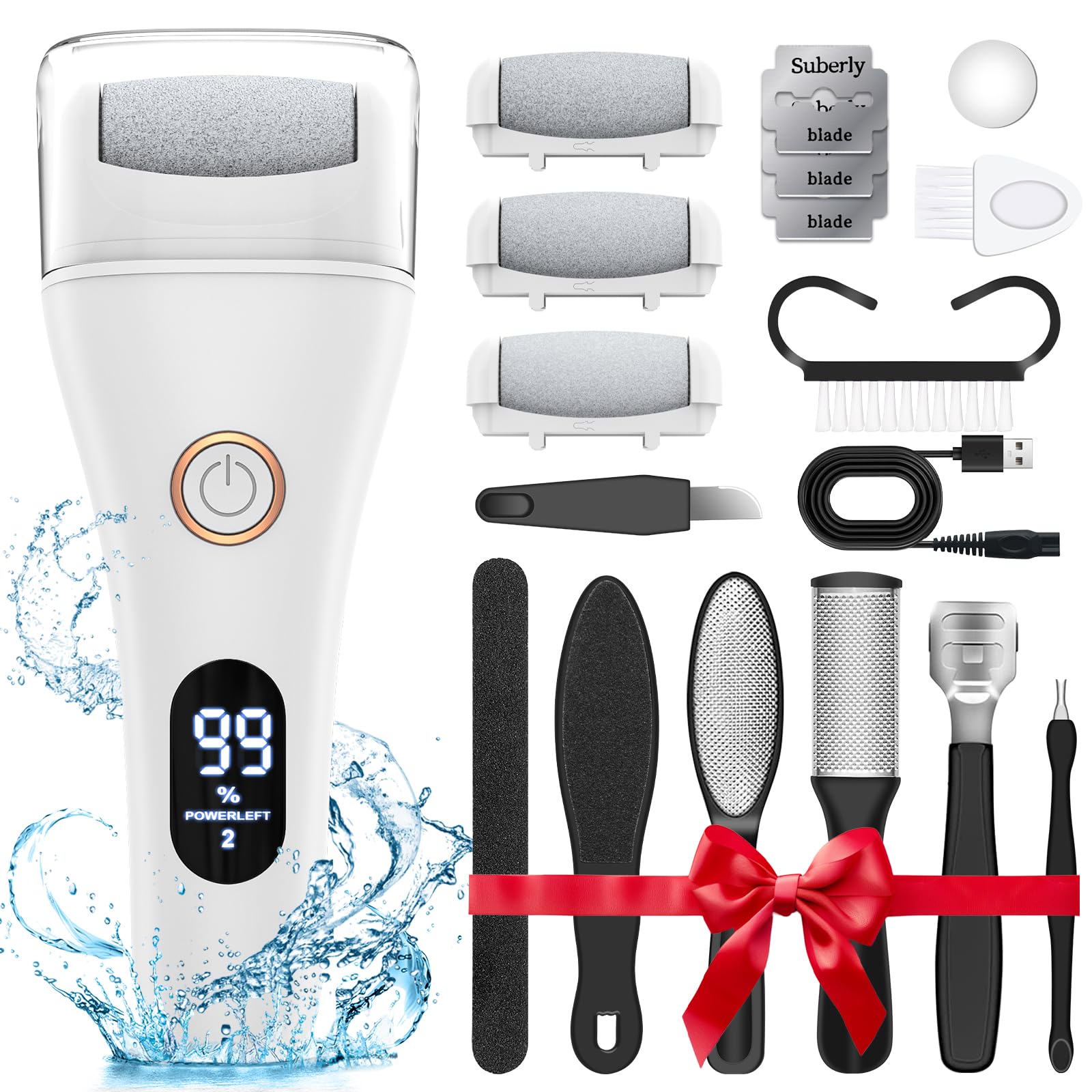 フットケア Electric Callus Remover Amazon.com : Electric Foot File - Callus Remover for Feet