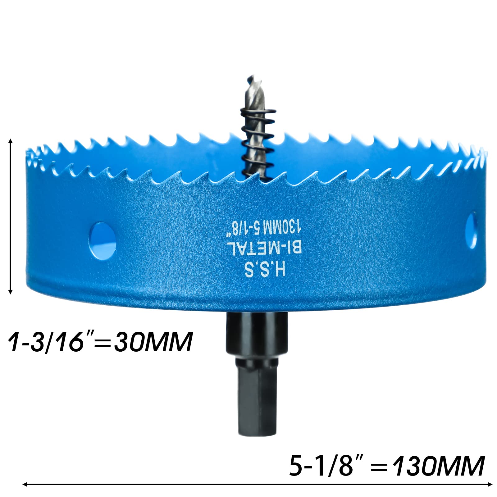 Sega A Tazza Bimetallica 28mm - Per Legno, Plastica E Metalli Sottili - Foto 7