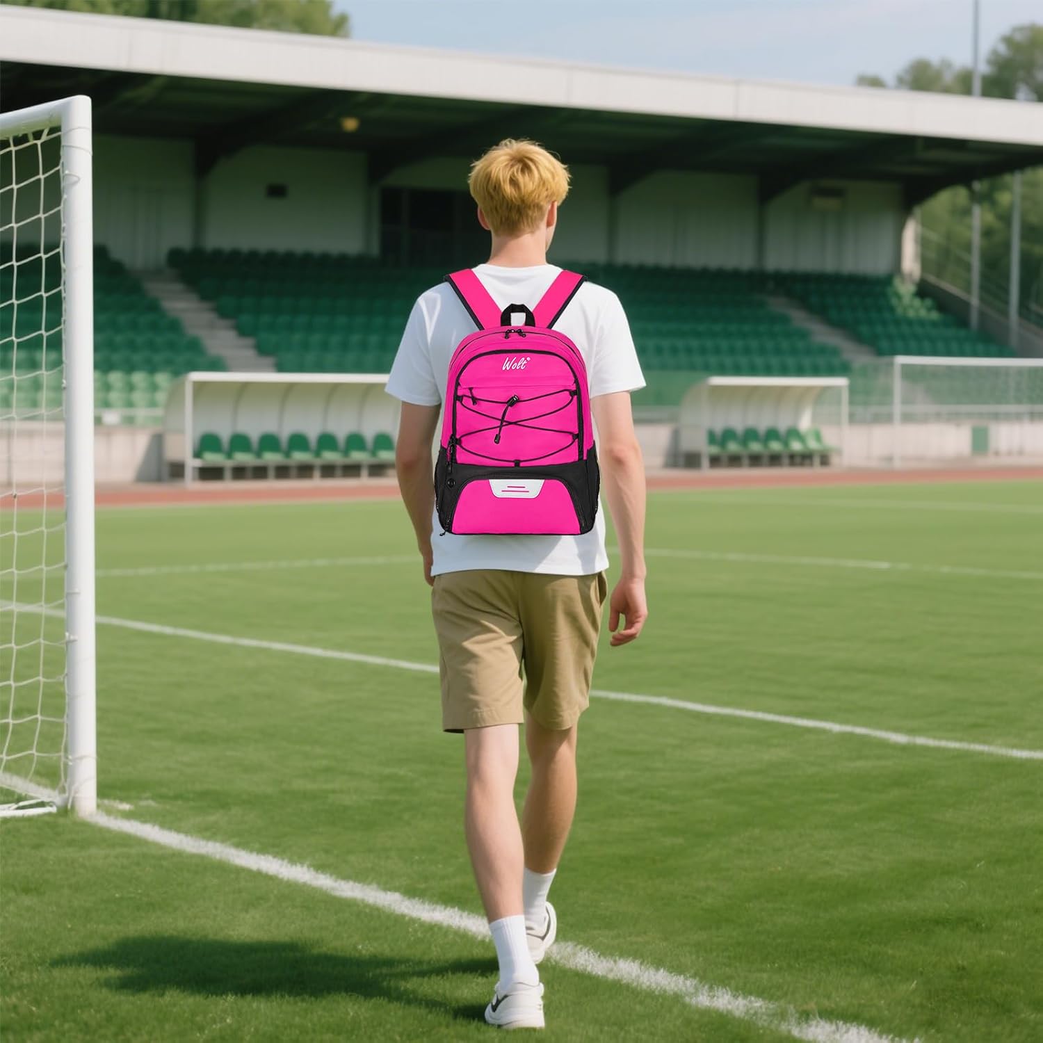 WOLT Soccer Backpack Soccer Bag with Ball Holder & Shoes Compartment, Sport Equipment Bags For Football, Basketball, Volleyball, Gym - Image 8