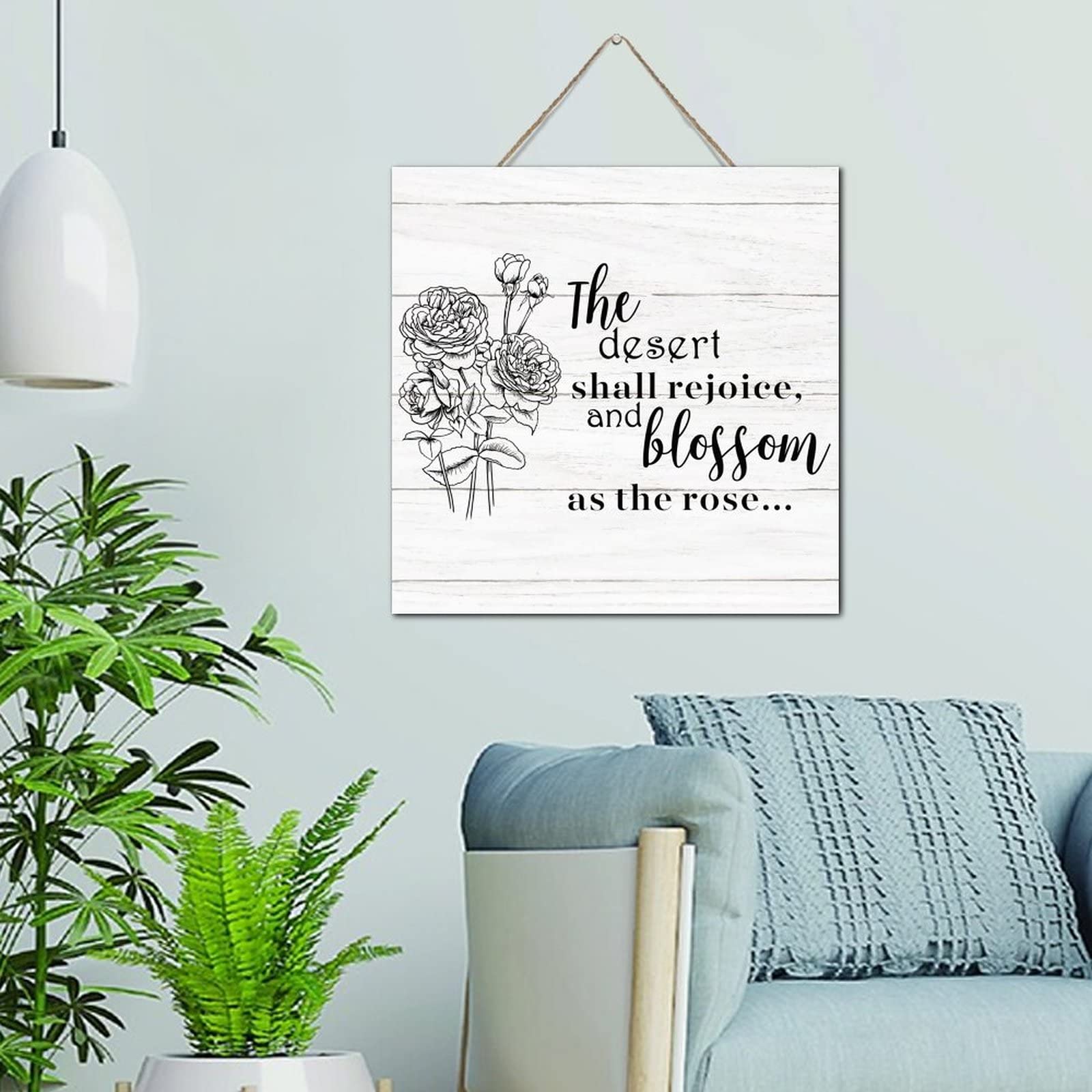 Panneau de décoration murale en bois rustique de 30,5 cm pour salon