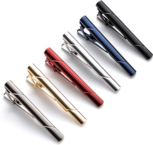 Juego de clips de corbata para hombre, para corbatas regulares, corbatas, bodas, negocios, clips de corbata