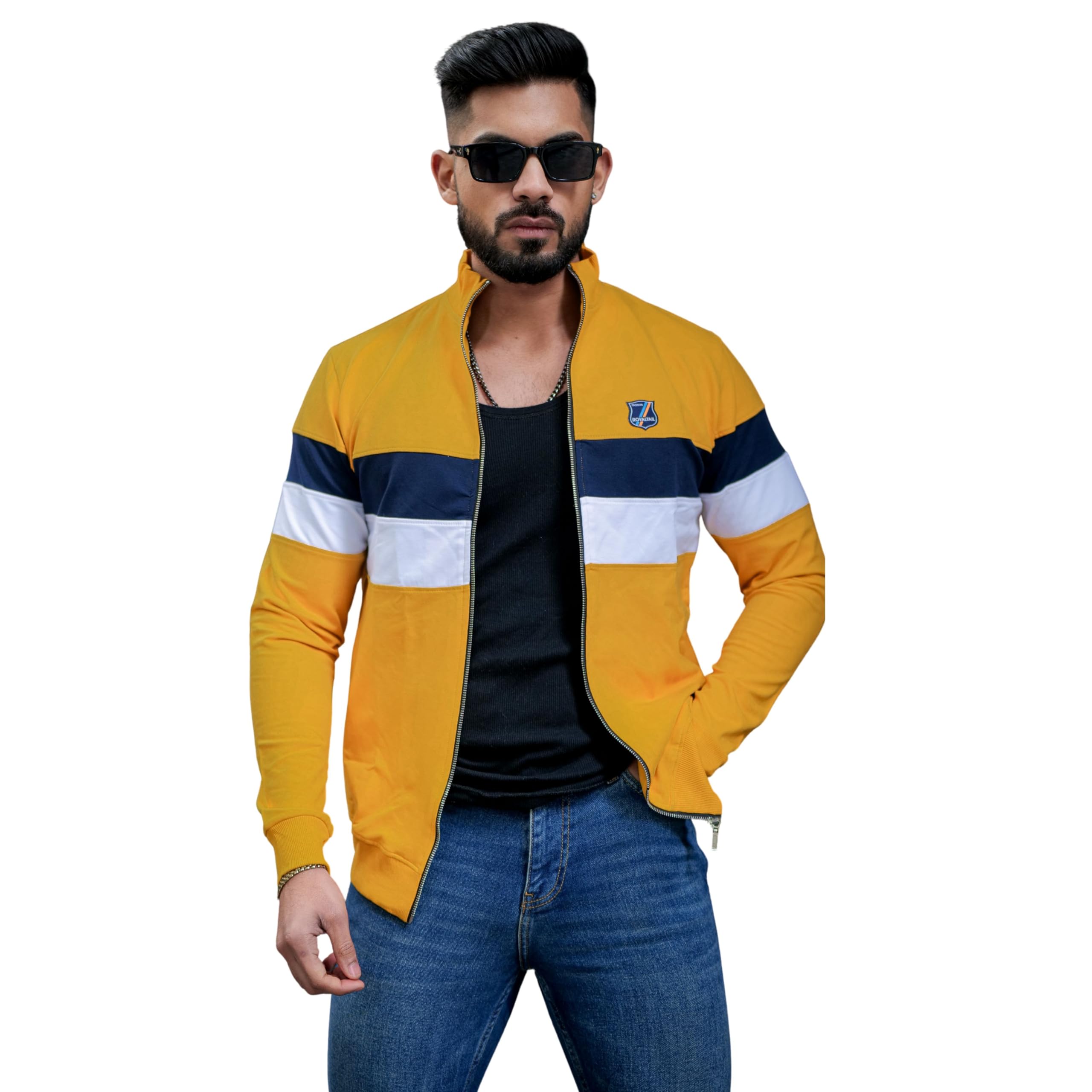 royaltail Men Colorblock Long Sleeve Zipped Sweatshirt-picture-25