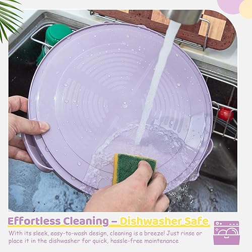 Miniatura 27 de Ohuhu - Porta pasteles con tapa y asa, recipientes para pasteles sin BPA para pasteles de 10 pulgadas con 2 asas, cubierta de plástico, base de dos