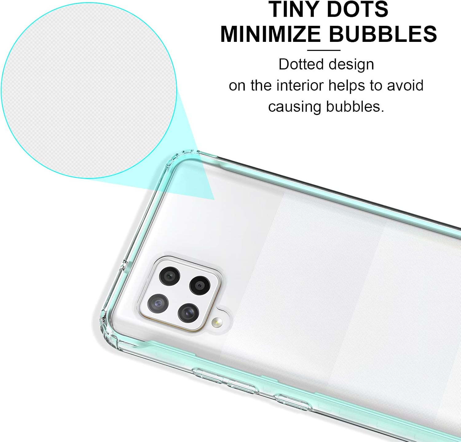 JXVM for Samsung Galaxy A42 5G Case with Built-in Screen Protector, Full Body Shockproof Phone Case Clear Protective Cover Case for Samsung Galaxy A42 5G (Green)
