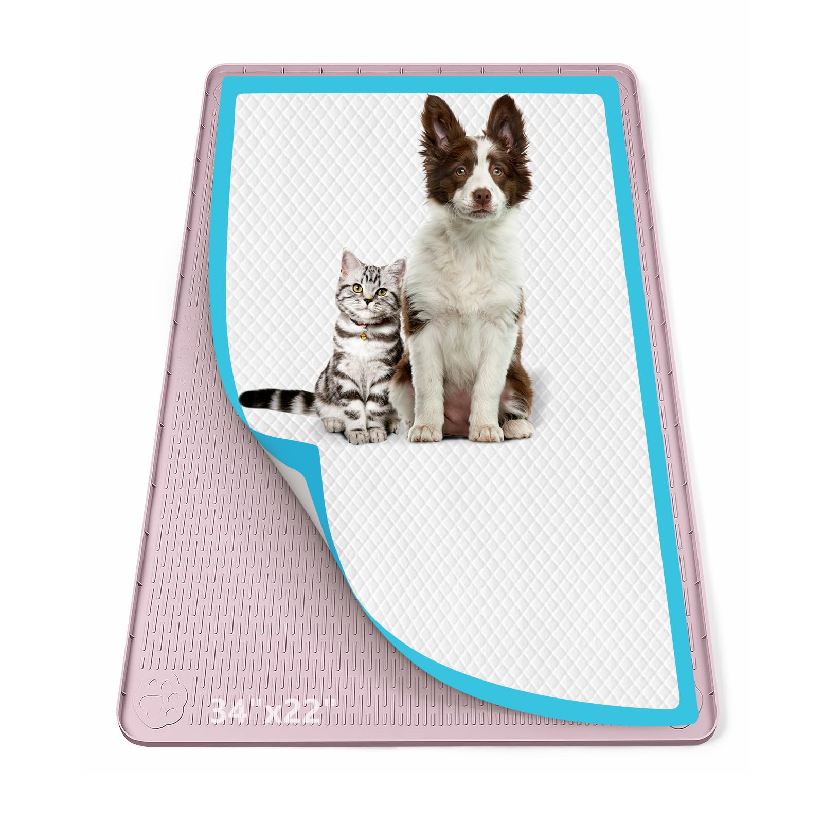 Tapis d'entraînement chiens en silicone anti-fuite contre les urines