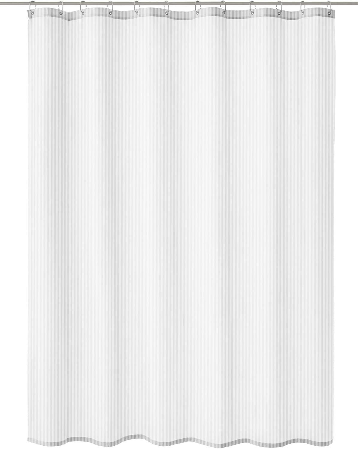 Kleine Wolke Sanna PVC Free Fabric Shower Curtain (70.9x78.7, White)