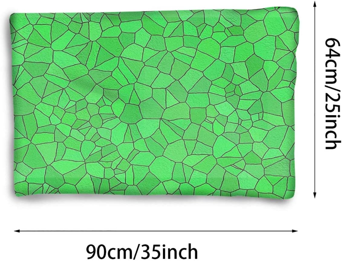 review Green Fluffy Fleece Cat Dog Bed Blanket Alligator Skin Pattern Luxury Lifestyle Self Heating Snooze Pad Pet Bed Mat for Pets Cats Dogs and Kittens for Travel or Home Abstract 25