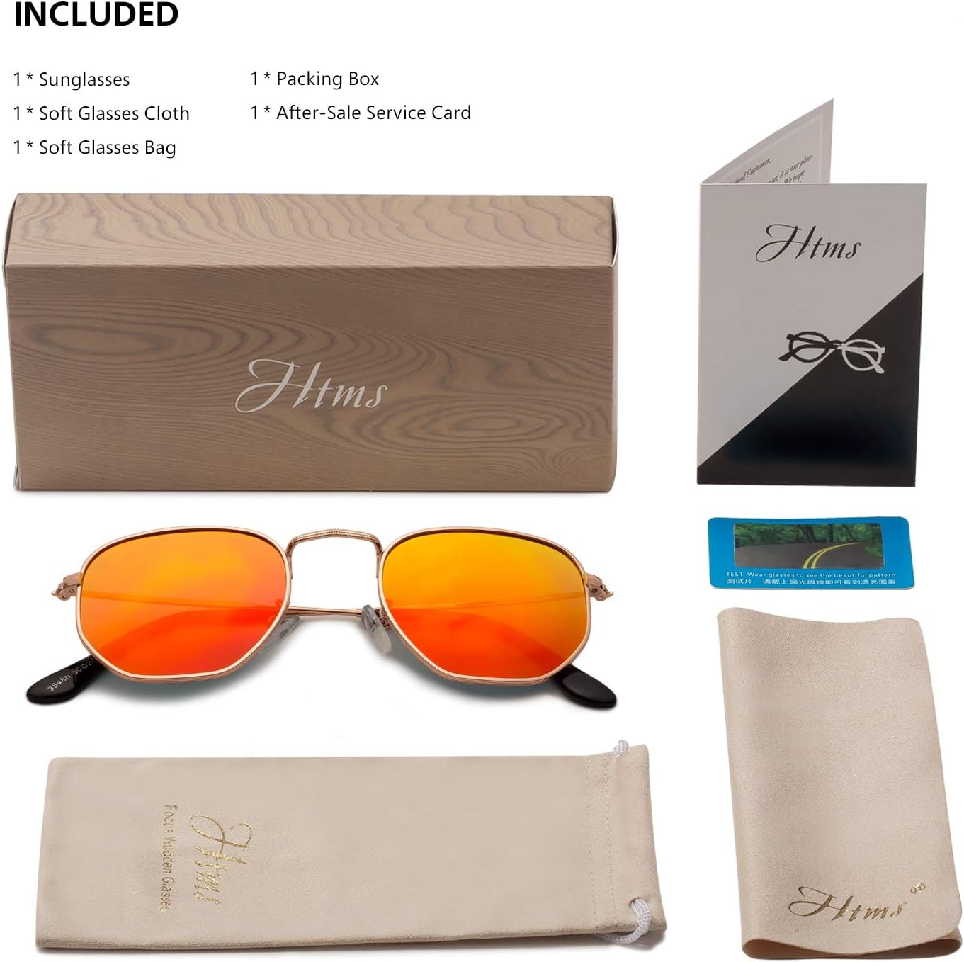 Hipster Hexagonal Polarized Sunglasses Men Women Geometric Square Small Vintage Metal Frame Retro Shade Glasses - Image 6