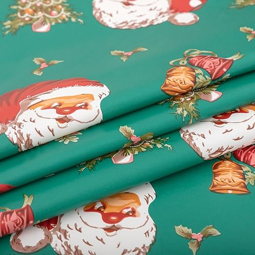 Vista 15 de Mantel rectangular de vinilo de 52 x 70 pulgadas con reverso de franela, mantel para el día de San Valentín, mantel de hule 100% impermeable Azul