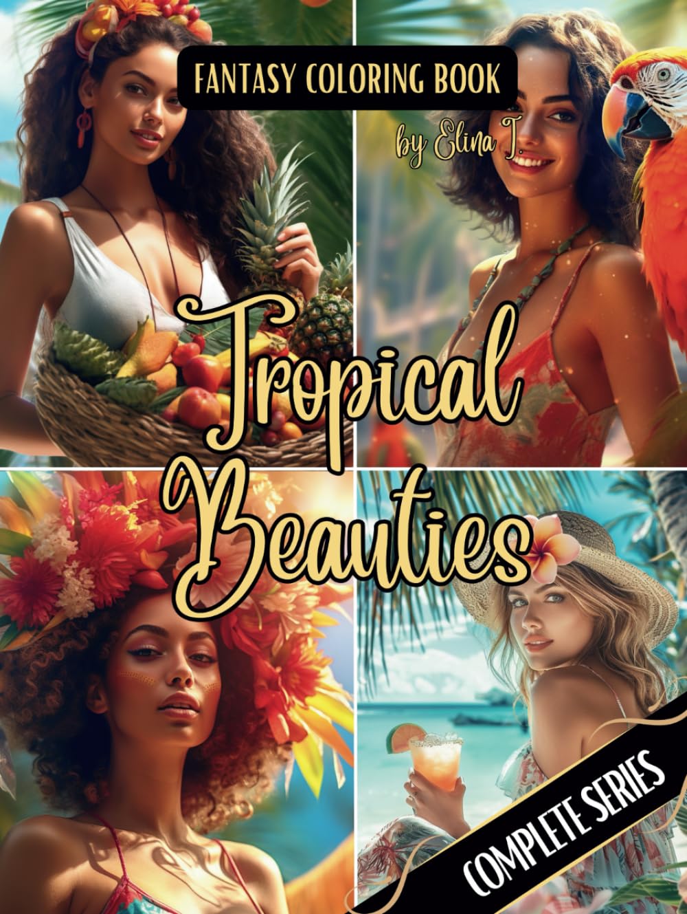 Livre coloriage tropical femmes : votre pause détente artistique de l'été