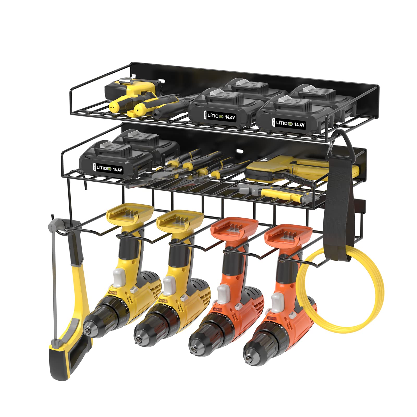 Snapklik.com : Power Tool Organizer Wall Mount, Cordless Drill Storage ...