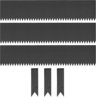 VEVOR Steel Landscape Edging 40 x 8 Inch，Steel Edging 3pcs，Steel Garden Edging Border，Landscape Edging，Steel Lawn Edging，Garden Edging，Garden Border Edging for Landscaping