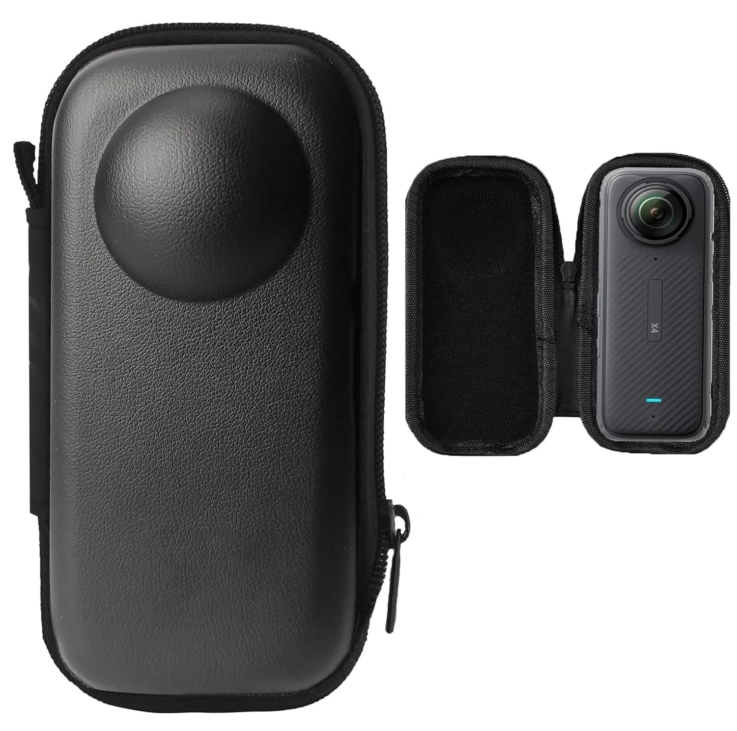 BKN Storage Bag Carrying Case for Insta360 X5 Camera, Anti-Scratch EVA Hard Shell Bag Lycra Liner Design Portable Travel Carry Bag Accessories for Insta360 X5 Camera-image-1