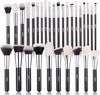 NANCY AJRAM X BEILI 30Pcs Professional Makeup Brush Set Original Natural-Synthetic Kabuki Foundation, Face Powder, Highlig...