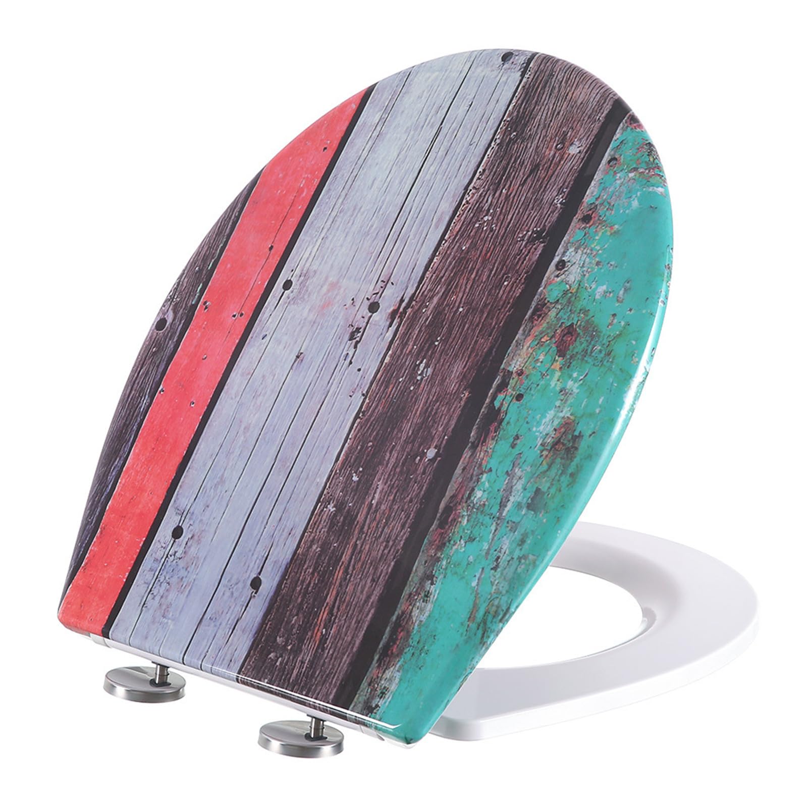 TBATM Urea Formaldehyde Resin Soft Thickened U-Shaped Toilet Seat Cover, Household Quick Release Toilet Cover Accessories for Easy Clean,7