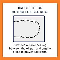 Vista 3 de BTS-A4720140322 Junta de cárter de aceite, compatible con motor Detroit Diesel DD15, repuesto del mercado de accesorios para OEM A4720140322, Junta