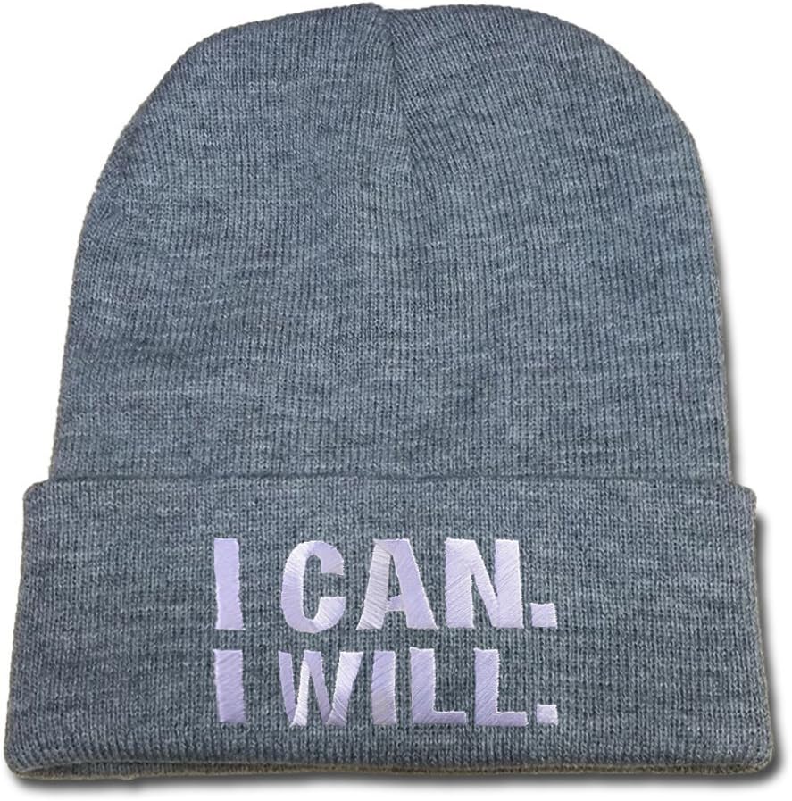 YUGY Roman Reigns I Can I Will Beanie Embroidery Knitted Hats Caps