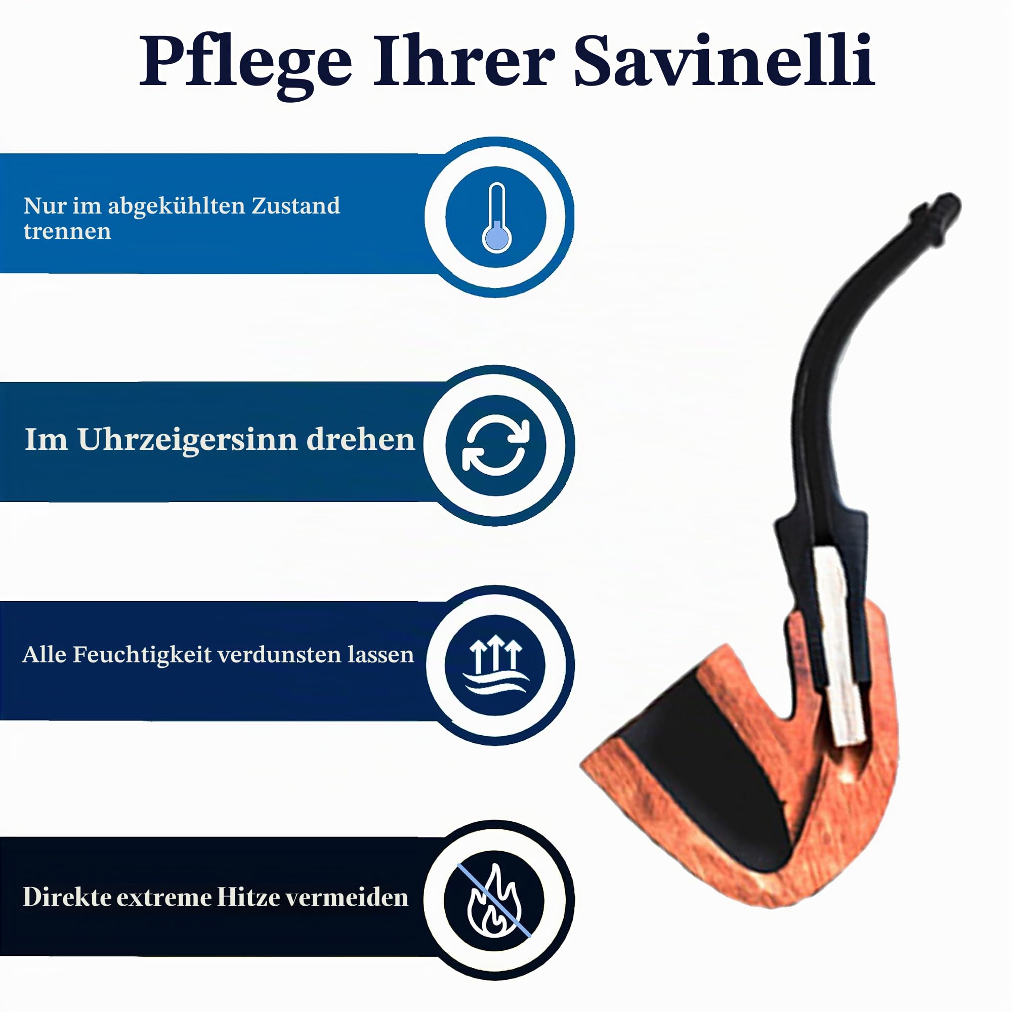 Savinelli Alligator Blue 626B Tabakpfeife