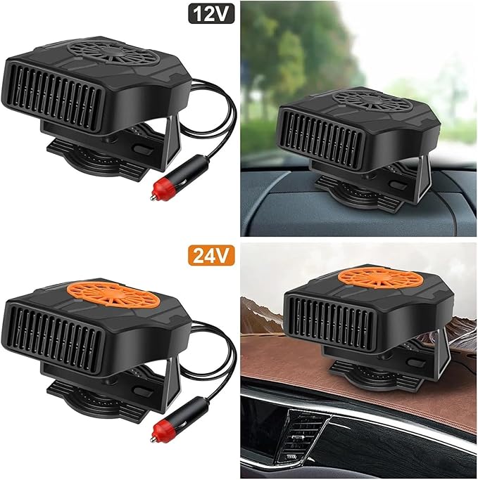 Calefactor Eléctrico Portátil 12V 150W Convector con Ventilador miniatura 4