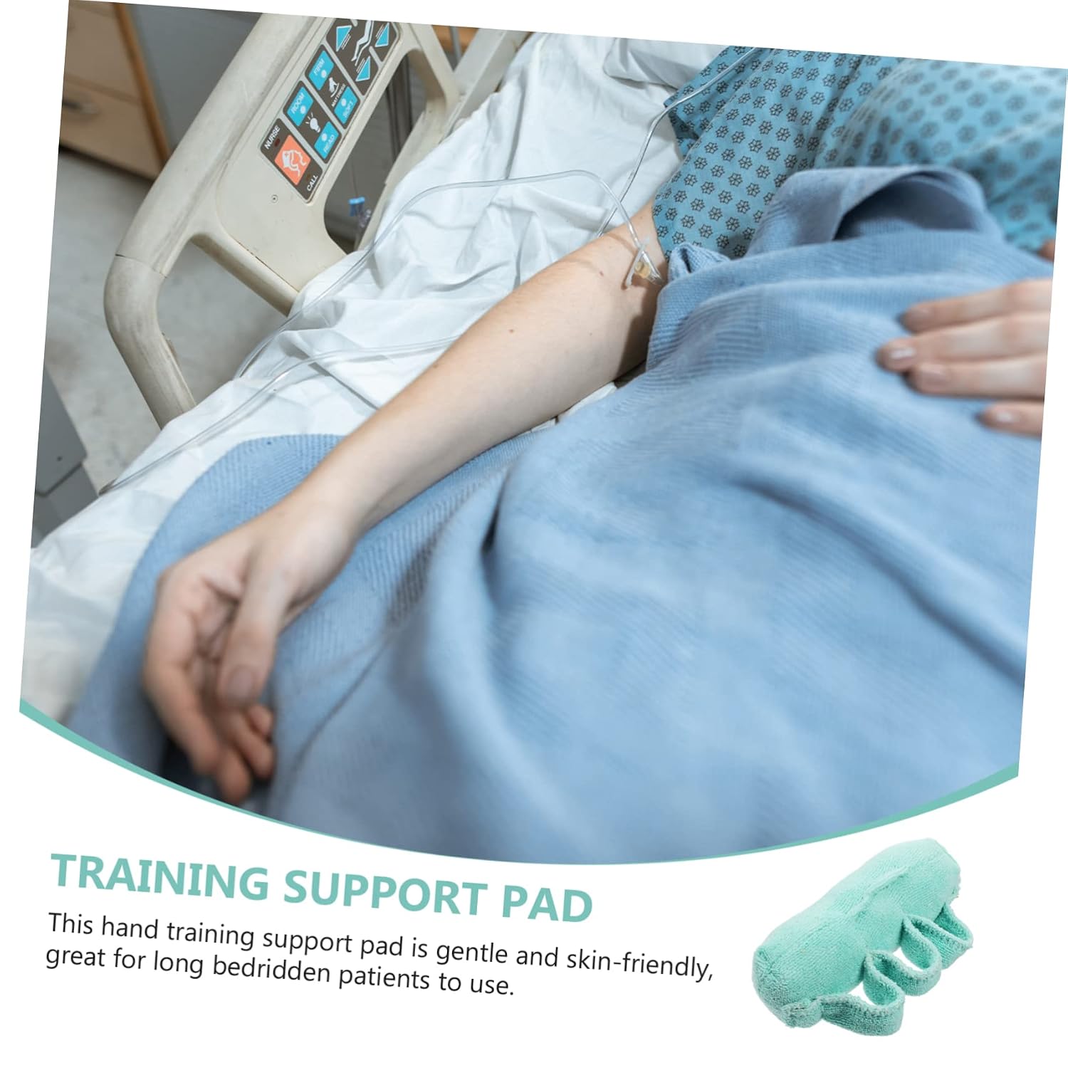 2pcs Finger Exerciser and Palm Protector for Elderly Hand Grip Strengthener Pad Gentle Cushion for Finger Training for Bedridden Patients and Hand Health