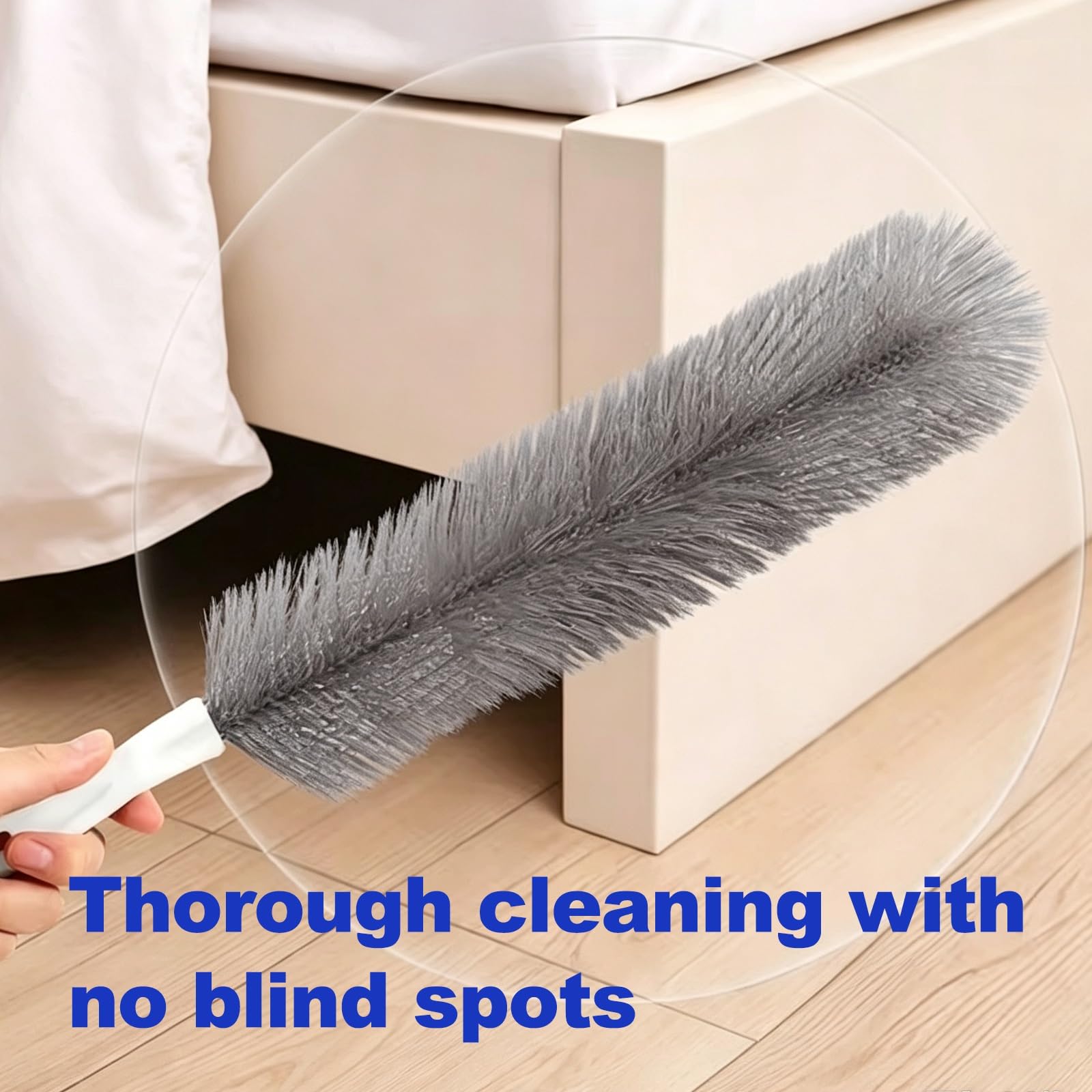 4 Cepillos de Limpieza para Ventiladore, Plumero de Microfibra Flexible, Plegable y Lavable, Apto para Diversos Rincones y Grietas