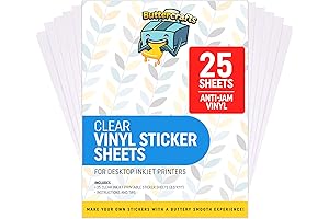 Clear Sticker Paper: Jam-Free Transparent Vinyl for Inkjet Printers