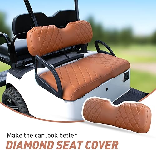 Miniatura 2 de NOKINS Juego de fundas de asiento de diamante para carrito de golf, apto para Club Car DSClub Car PrecedentEZGO TXTEZGO RXVYamaha Cojín de asiento