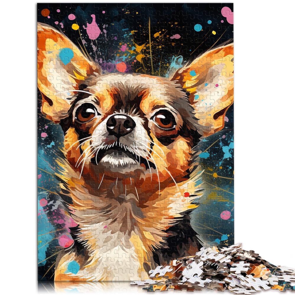 Jigsaw Puzzles for Adults 1000 Pieces Artistic Chihuahua Family Entertainment Toys 50x70cm Unique Home Decor and Gifts for teenager Age 14 Up — image 1