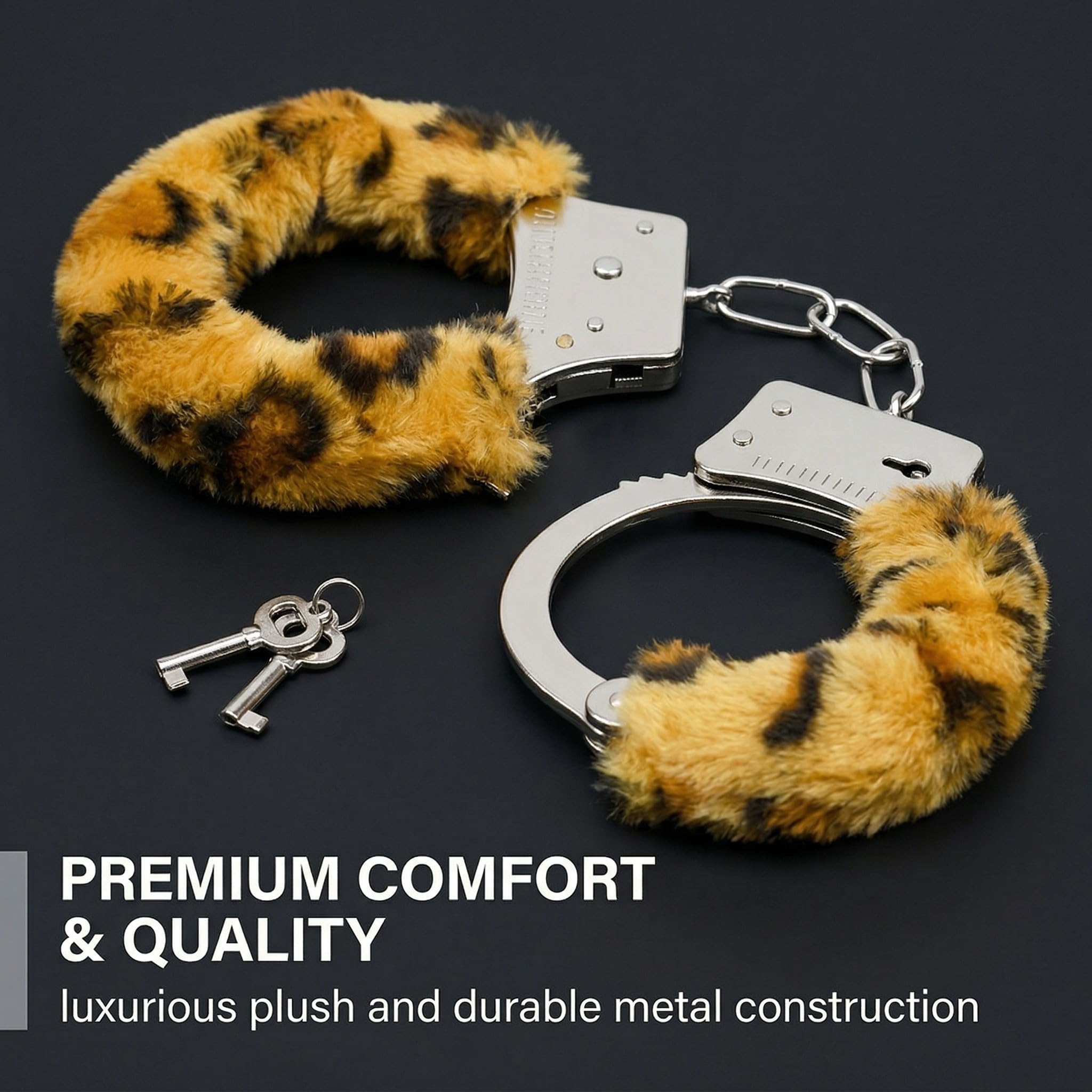 1200 Pezzi Manette per coppia, Manette per coppia letto, Mane-tte per giochi sessuali, Giocattoli sessuali per coppie(Stampa leopardata)