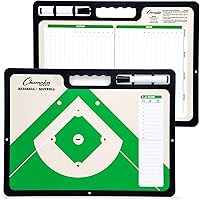 Champion Sports XL Double-Sided Dry Erase Coaching Whiteboard - Full & Half Field for Football, Baseball Plays & Strategies