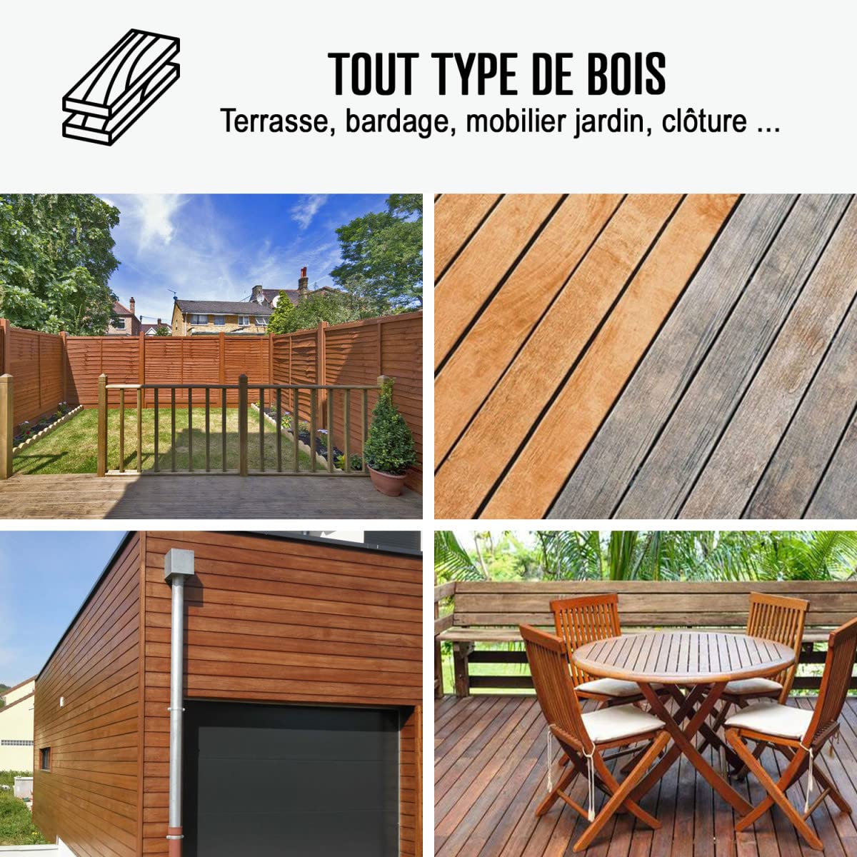 Dégriseur Bois Extérieur Terrasse Teck Exotique - ARCABOIS 609 5 L