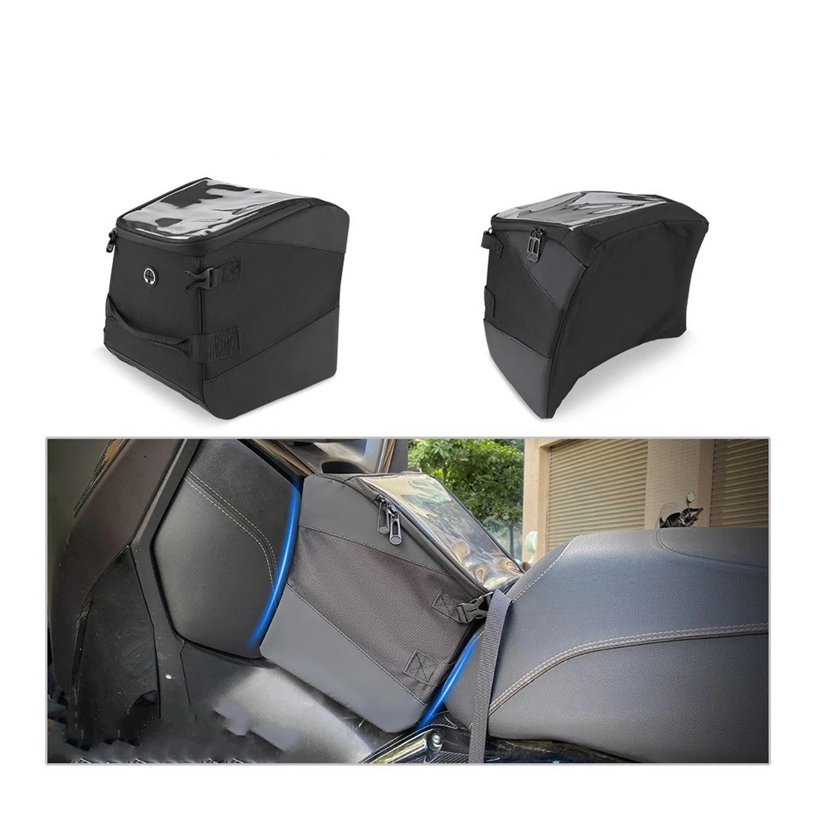Borsa Moto Per X-MAX 300 XMAX300 Per XMAX Tech 2023 2024 2025 Scooter Tunnel Bag Storage Pouch Tank Con Copertura Impermeabile Selle Moto Bagagli(L)