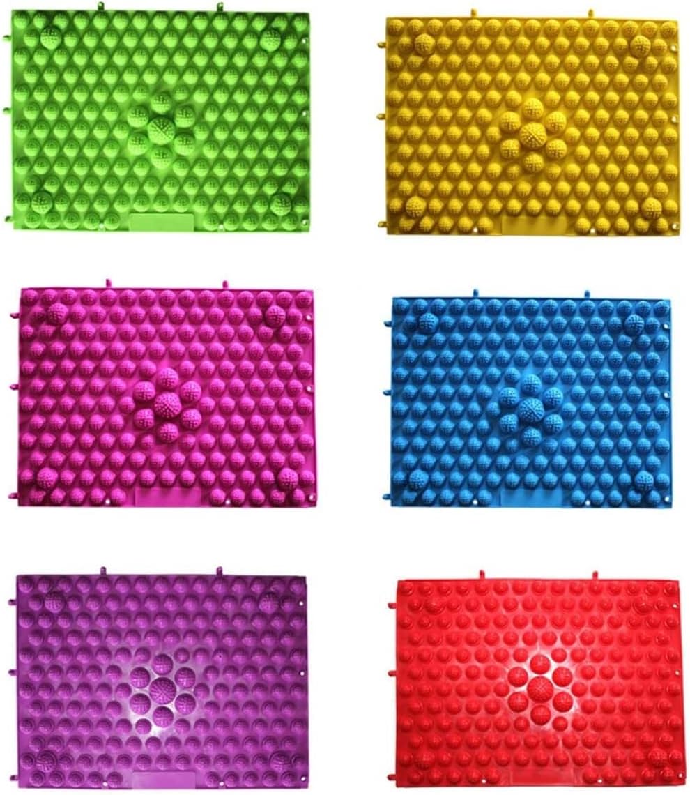 Yobeyi Foot Massage Acupressure Mat Game Foot Reflexology Walking Toe Plate Massage Pad Bathroom Mat Yoga Mat Sports Mat 2 PCS (Purple) - Image 5