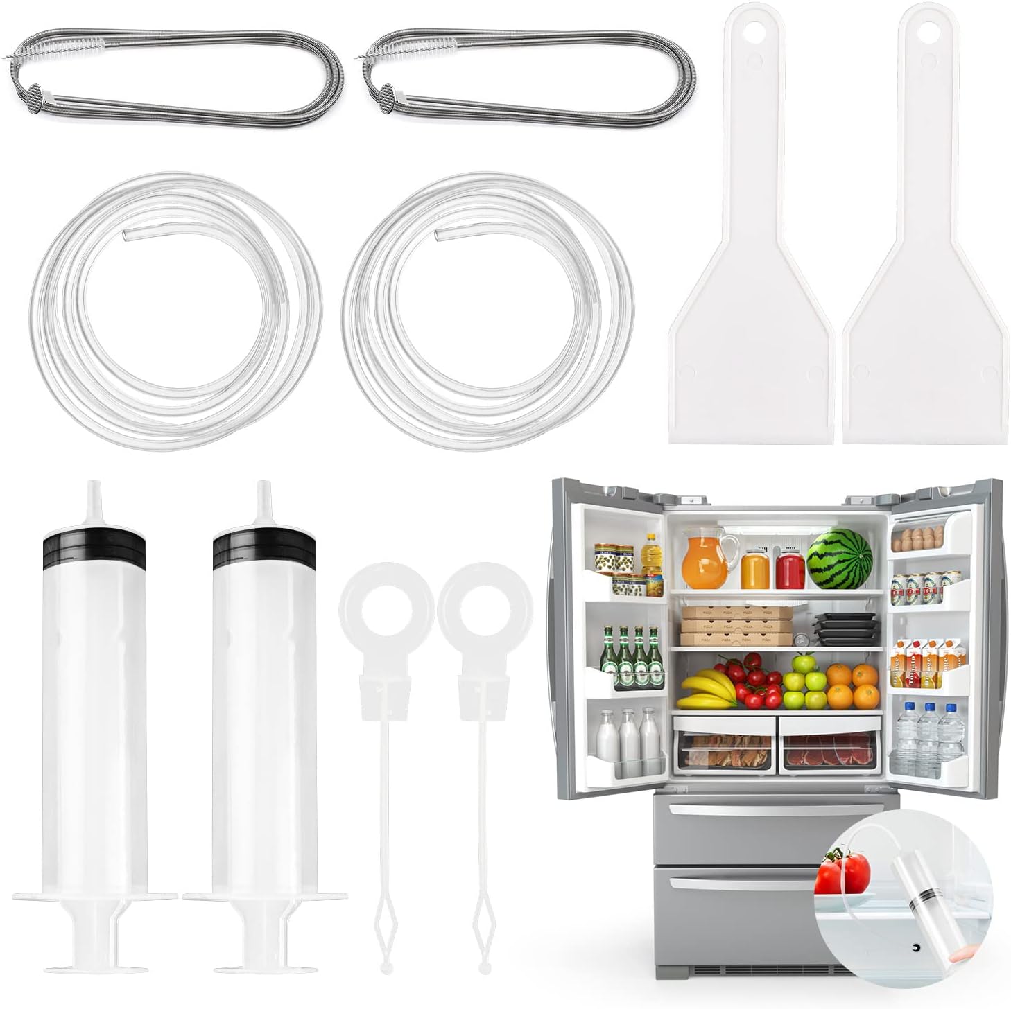 Fridge Drain Hole Cleaning Tool 10PCS Fridge Cleaner,Drain Pipe Cleaning Brush, Reusable Fridge Drain Hole Cleaning Tool 10PCS Fridge Cleaner,Drain Pipe Cleaning Brush, Reusable